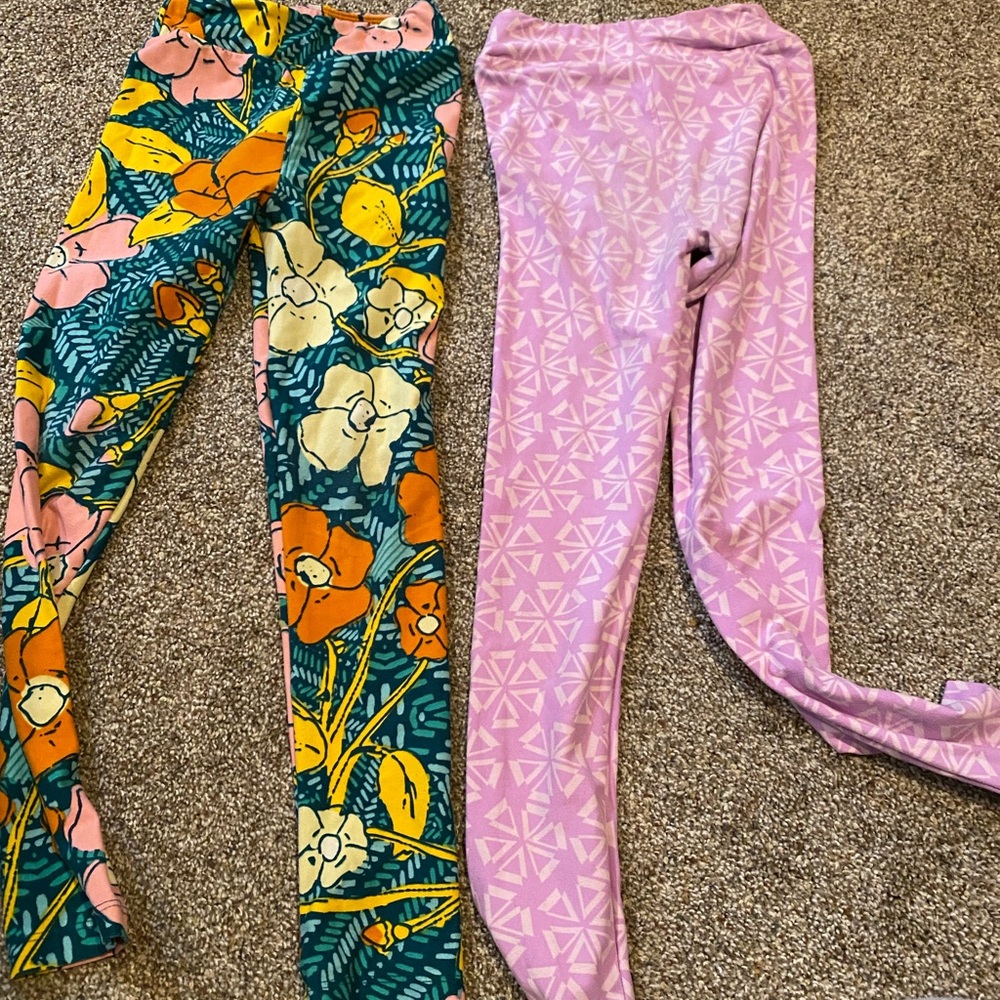 No longer available LuLaRoe set of 4 kids leggings